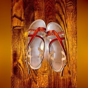 Faded glory faux leather Strappy sandal